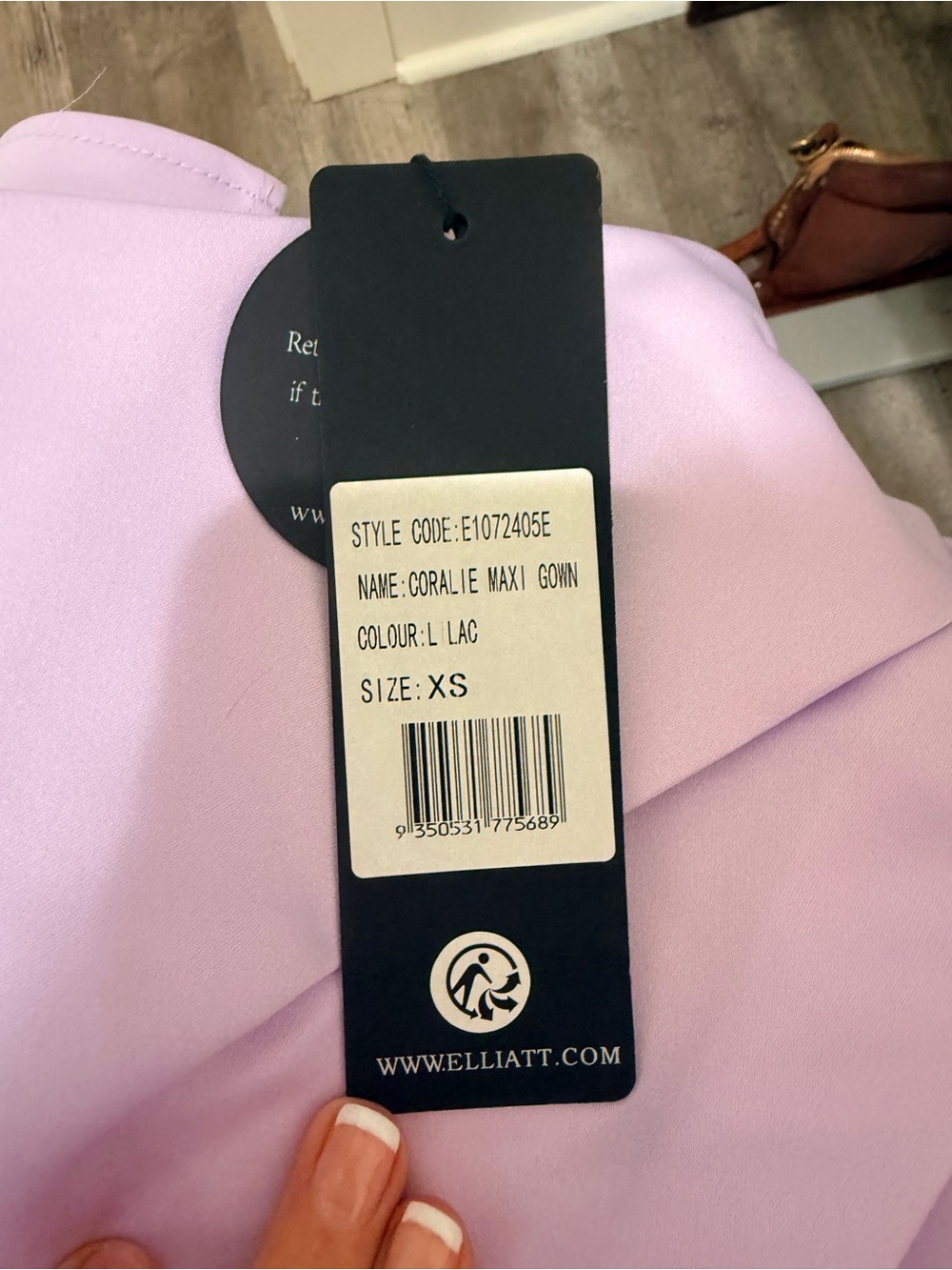 Elliatt Lilac One-Shoulder Maxi Dress - Picture 5 of 5